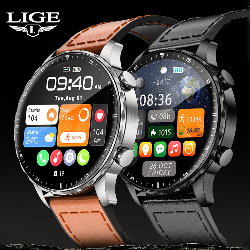 Smartwatch Latest Watches For Men - LIGE 2025 pour hommes montre intelligente