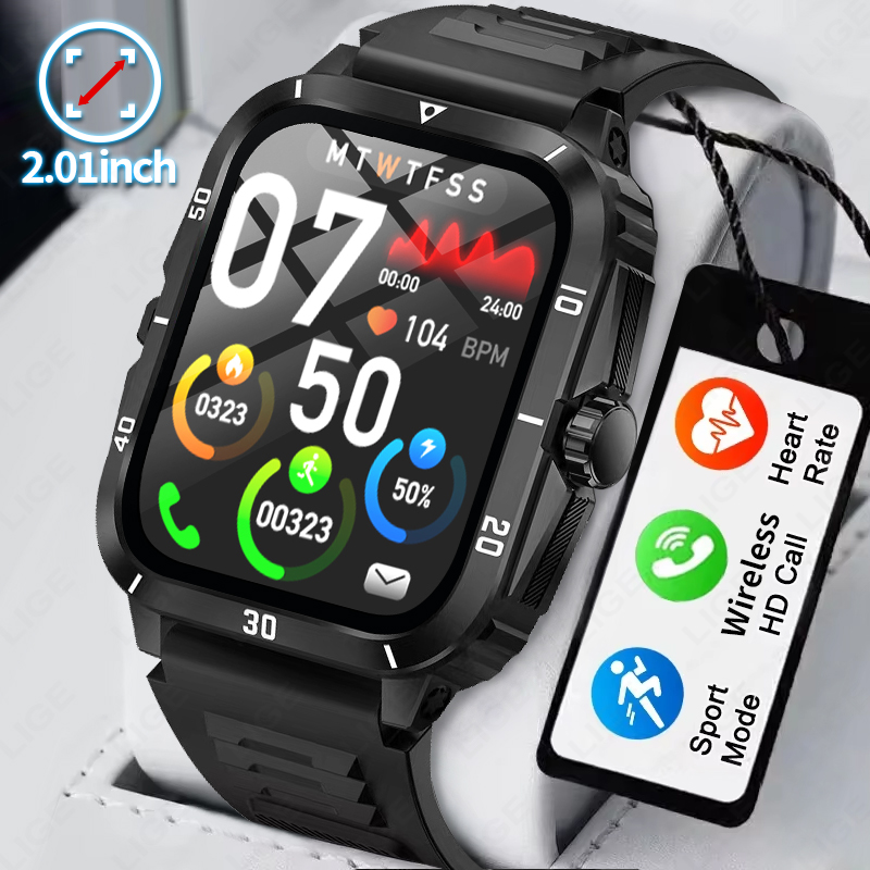 Smartwatch Latest Watches For Men - 2.01 écran montre intelligente Bluetooth appel