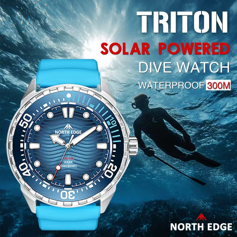 Smartwatch Ring Watches - Montre de plongée en acier inoxydable,