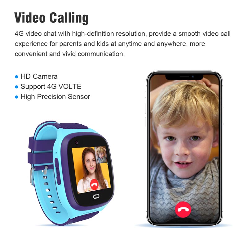 Smartwatch Watches For Kid Boy With Gps - Montre de téléphone android 4G GPS