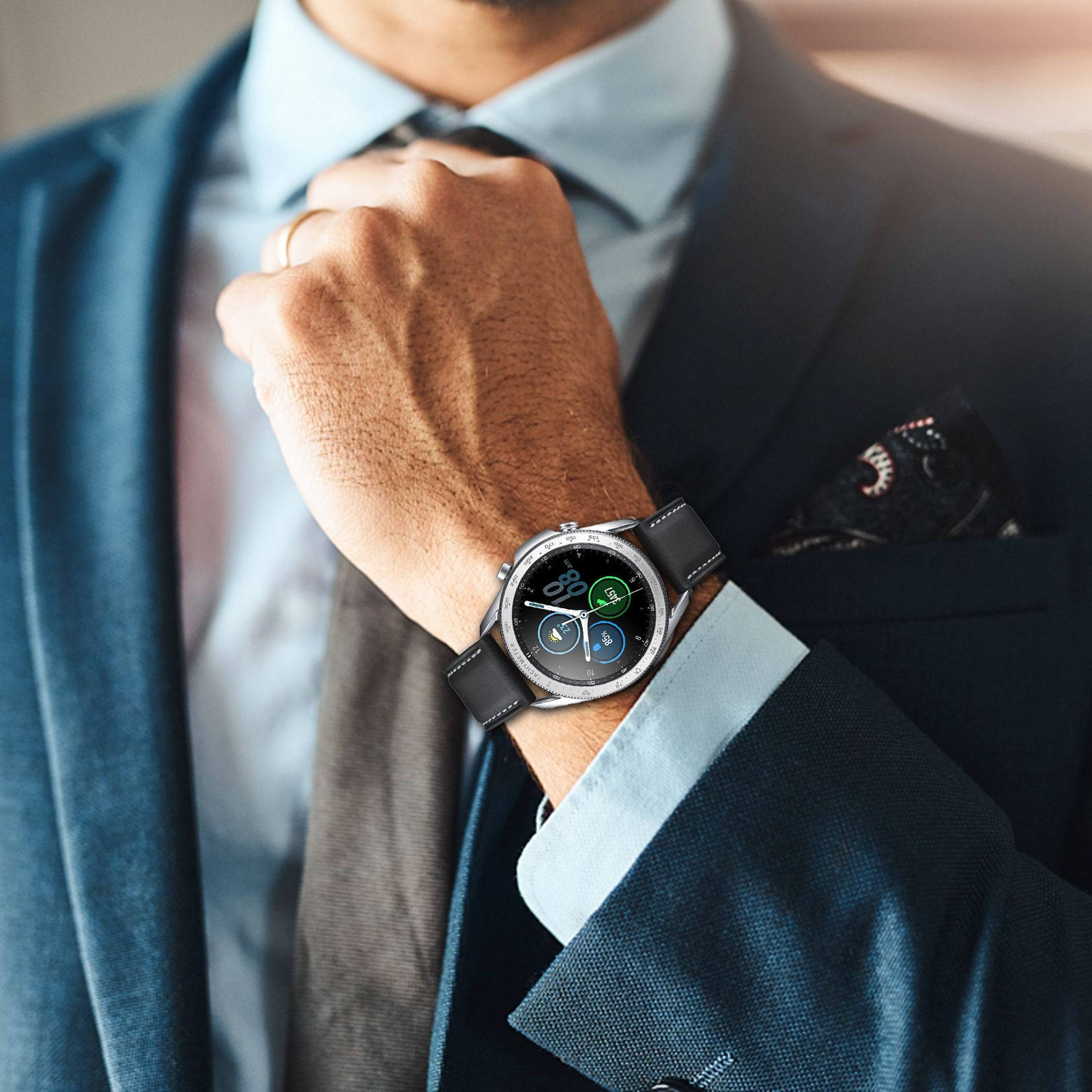 Smartwatch Ring Watches - Boîtier de protection en alliage d'aluminium