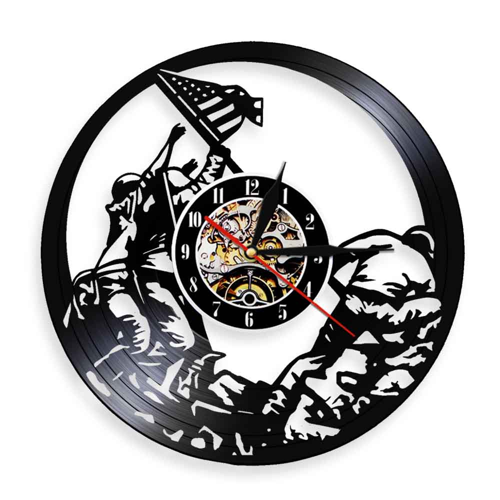 Watch Iwo - Horloge murale en vinyle avec scène