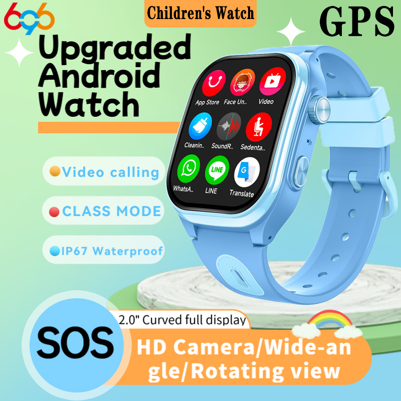 Smartwatch Watches For Kid Boy With Gps - Montres intelligentes 4G pour enfants, 2+16G,