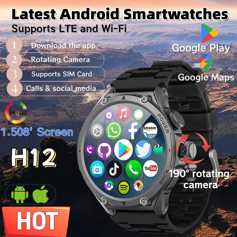 Smartwatch Latest Watches For Men - Dernier modèle de montre connectée H12