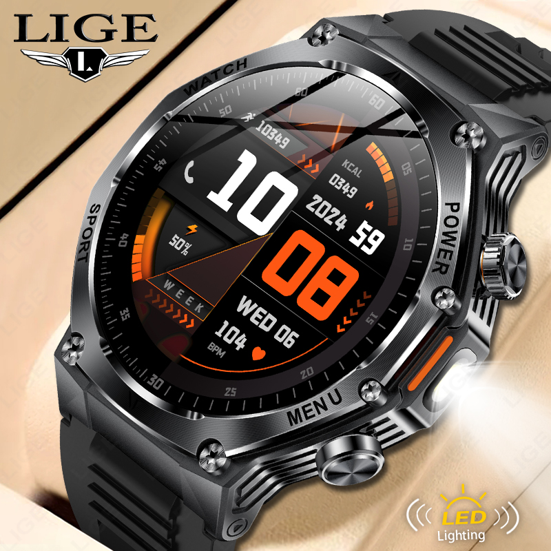 Smartwatch Latest Watches For Men - LIGE nouveaux hommes 800mAh Ultra longue
