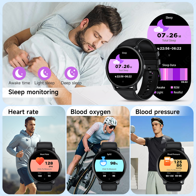 LIGE Bluetooth appel femmes mo - Smartwatch Latest Watches For Men avis et prix