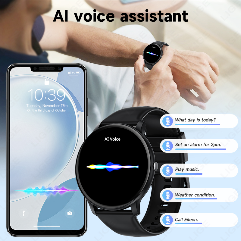 LIGE Bluetooth appel femmes mo - Smartwatch Latest Watches For Men avis et prix