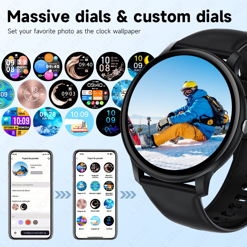 LIGE Bluetooth appel femmes mo - Smartwatch Latest Watches For Men avis et prix
