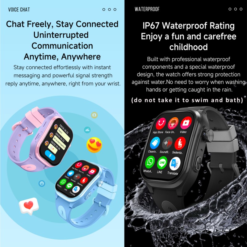 Montre connectée 4G pour enfan - Smartwatch Watches For Boys avis et prix