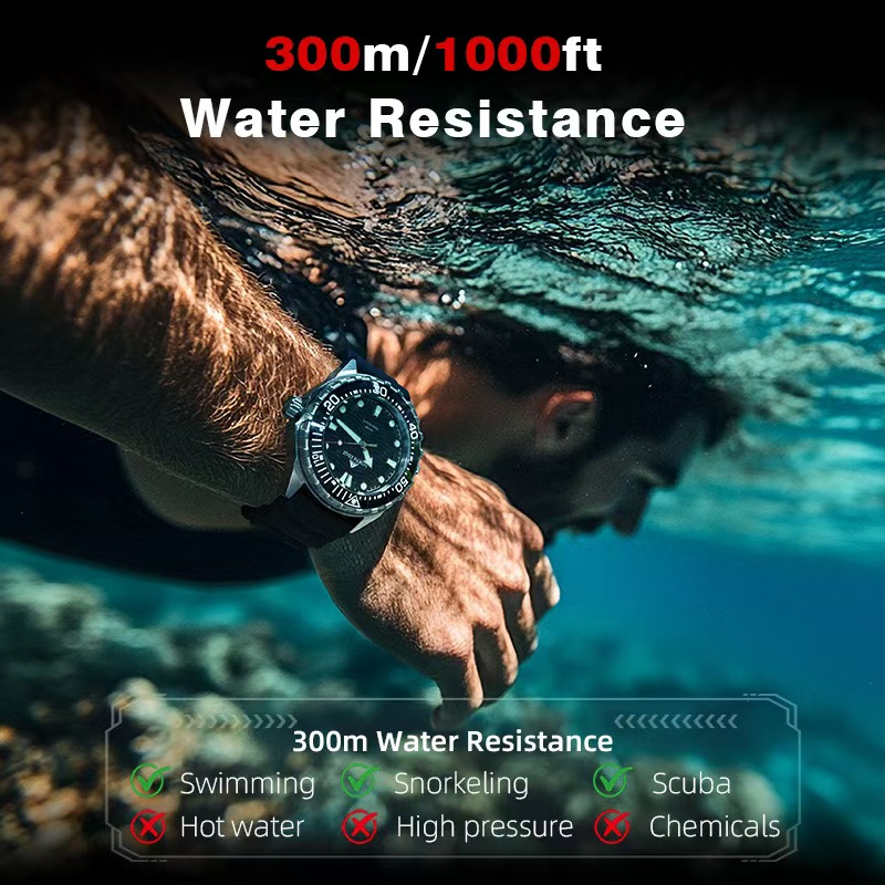 Montre de plongée en acier ino - Smartwatch Ring Watches avis et prix