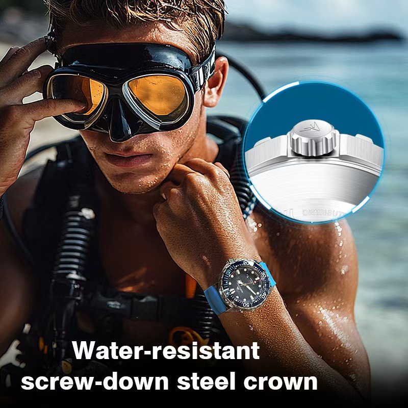 Montre de plongée en acier ino - Smartwatch Ring Watches avis et prix
