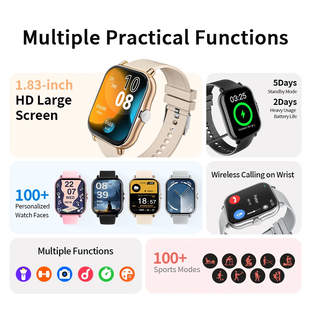 Montre connectée sportive à éc - Smartwatch Latest Watches For Men avis et prix