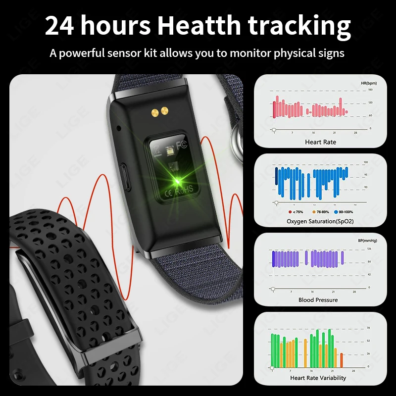 LIGE-Montre connectée sans écr - Smartwatch Latest Watches For Men avis et prix