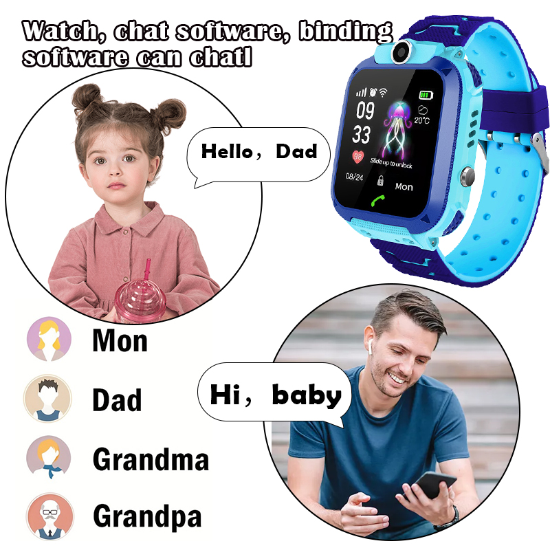 Montre intelligente Q12B pour  - Smartwatch Watches For Kid Boy With Gps avis et prix