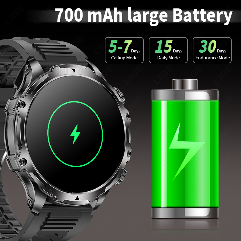 LIGE 700mah grande batterie la - Smartwatch Latest Watches For Men avis et prix