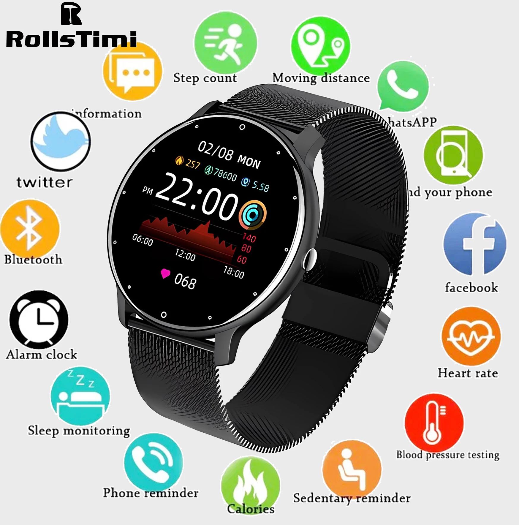Montre intelligente hommes Blu - Watch Iwo avis et prix
