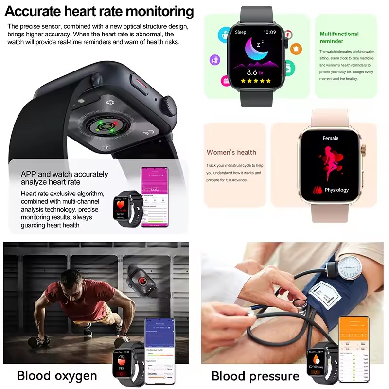 Montre intelligente cadran rép - Smartwatch Branded Watches For Women avis et prix
