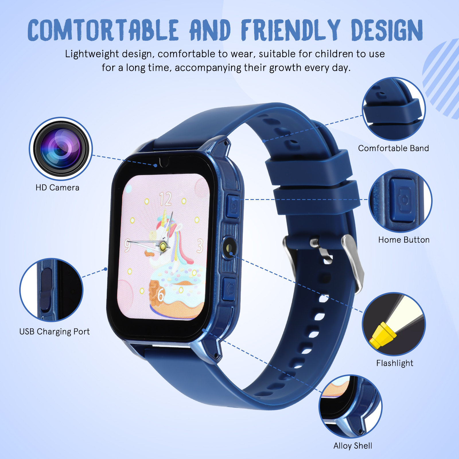 Montre connectée pour enfants  - Smartwatch Pink Watches For Kids avis et prix