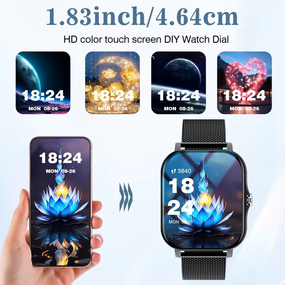 Montre connectée sportive à éc - Smartwatch Latest Watches For Men avis et prix
