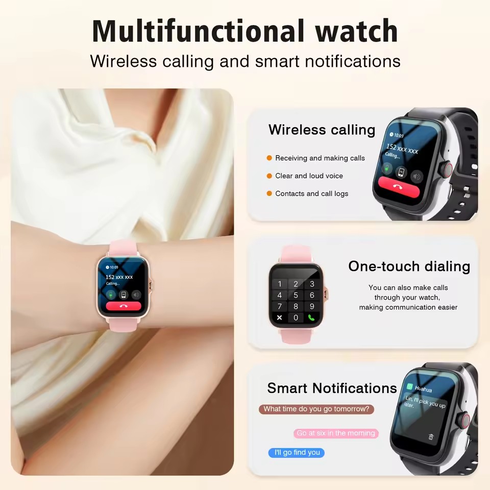 Montre connectée sportive à éc - Smartwatch Latest Watches For Men avis et prix