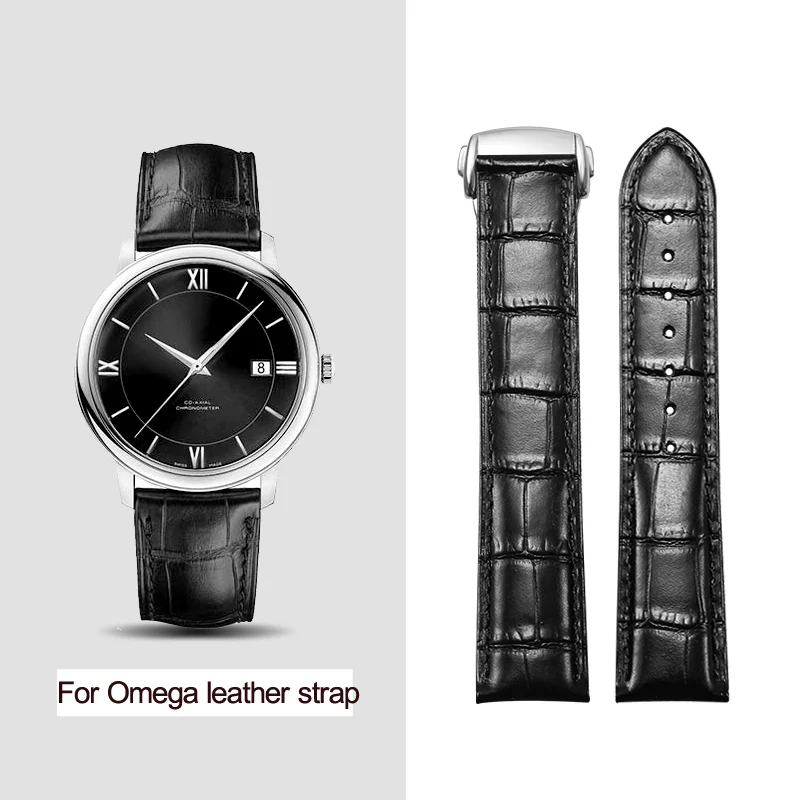 Bracelet de montre en cuir vér - Omega Watch Speedmaster avis et prix