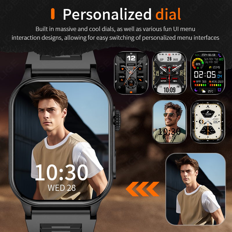 LIGE montre intelligente pour  - Smartwatch Latest Watches For Men avis et prix